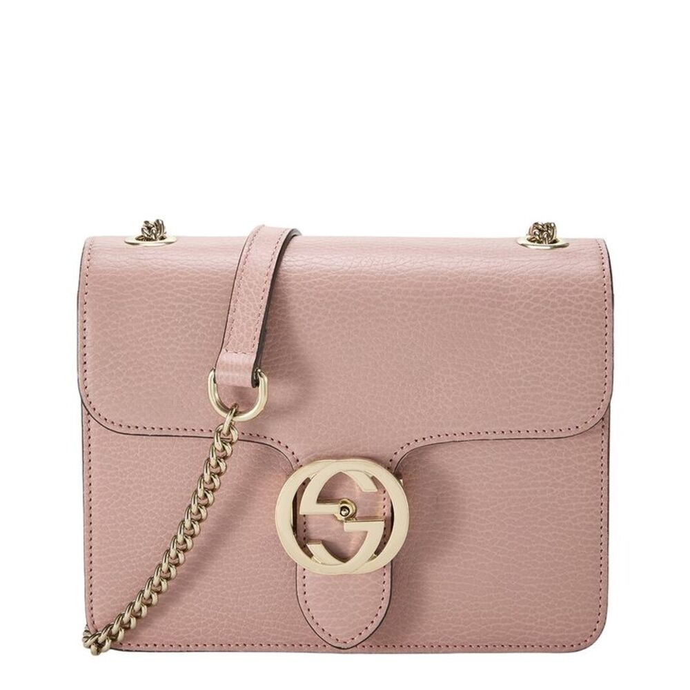 Gucci Pink Leather Interlocking Crossbody (Authentic Pre-Loved)